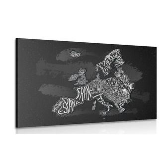 OBRAZ MODERNÍ MAPA EVROPY - OBRAZY MAPY - OBRAZY