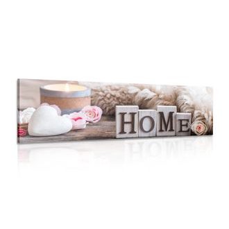 OBRAZ ZÁTIŠÍ S NÁPISEM HOME - OBRAZY - TOTÁLNÍ VÝPRODEJ 🔥