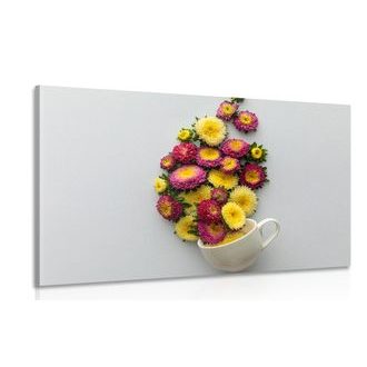 OBRAZ ŠÁLEK PLNÁ KVĚTIN - OBRAZY KVĚTŮ - OBRAZY