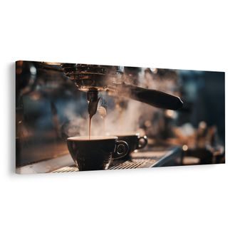 OBRAZ VOŇAVÁ KÁVA NA STOLE - OBRAZY JÍDLA A NÁPOJE - OBRAZY