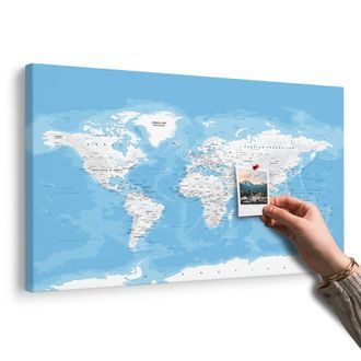 SLIKA NA PLUTU STILSKI ZEMLJOVID SVIJETA - SLIKE NA PLUTU - SLIKE