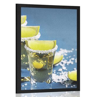 AFFICHE TEQUILA MEXICAINE - AVEC UN MOTIF DE CUISINE - AFFICHES