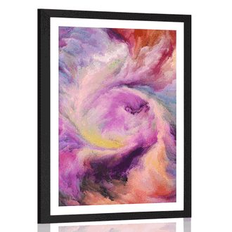 POSTER WITH MOUNT COLORED SPIRAL - ABSTRACT AND PATTERNED - POSTERS