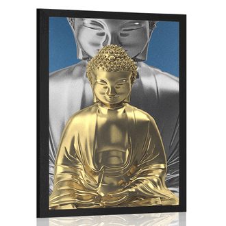 PLAKAT BUDA MED MEDITACIJO - FENG SHUI - PLAKATI