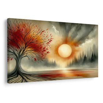 OBRAZ STROM ŽIVOTA S PODZIMNÍM SLUNCEM - OBRAZY STROMY ŽIVOTA - OBRAZY