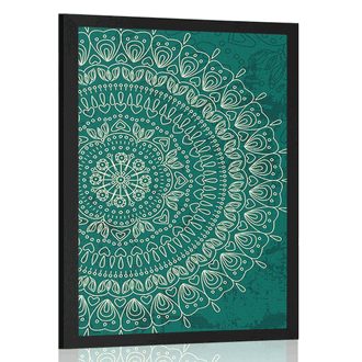 POSTER HANDGEMALTES MANDALA - FENG SHUI - POSTER