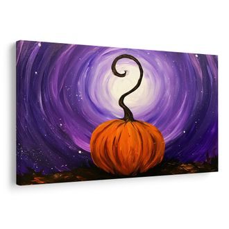OBRAZ DÝNĚ POD FIALOVOU OBLOHOU - HALLOWEENSKÉ A HOROROVÉ OBRAZY - OBRAZY