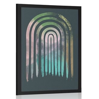 PLAKÁT STREET ART DUHA MID-CENTURY - MOTIVY Z NAŠÍ DÍLNY - PLAKÁTY