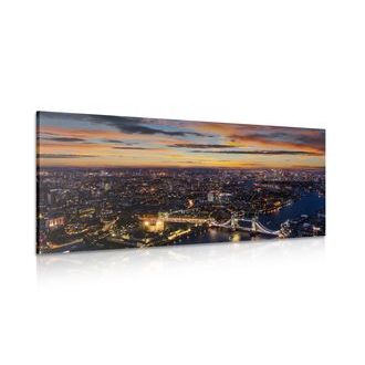 OBRAZ LETECKÝ POHLED NA TOWER BRIDGE - OBRAZY MĚSTA - OBRAZY