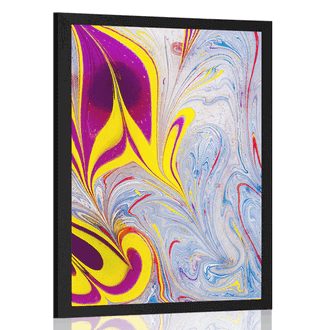 POSTER ABSTRACTION IN THE STYLE OF EBRU - ABSTRACT AND PATTERNED - POSTERS