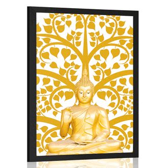 POSTER BUDDHA WITH THE TREE OF LIFE - FENG SHUI - POSTERS