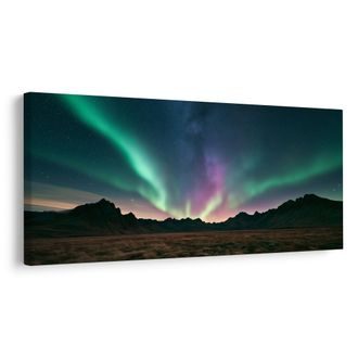 OBRAZ BAREVNÁ AURORA NAD KRAJINOU - IMAGES OF AURORA BOREALIS - PICTURES