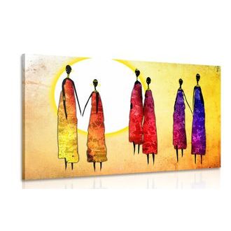 OBRAZ AFRICKÉ ŽENY - ABSTRAKTNÍ OBRAZY - OBRAZY