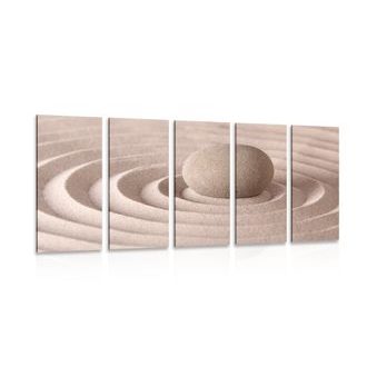5-DÍLNÝ OBRAZ RELAXAČNÍ KÁMEN - OBRAZY FENG SHUI - OBRAZY