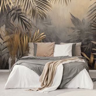 SAMOLEPILNA TAPETA PALMINI LISTI V DŽUNGLI - TAPETE - 🔥 TOTALNA ODPRODAJA