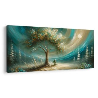 OBRAZ MEDITACE POD STROMEM ŽIVOTA - OBRAZY STROMY ŽIVOTA - OBRAZY
