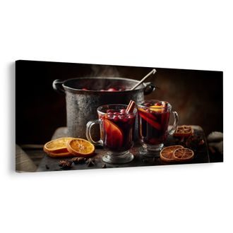 OBRAZ ZIMNÍ POHODA S HORKÝM NÁPOJEM - VÁNOČNÍ A ZIMNÍ OBRAZY - PICTURES