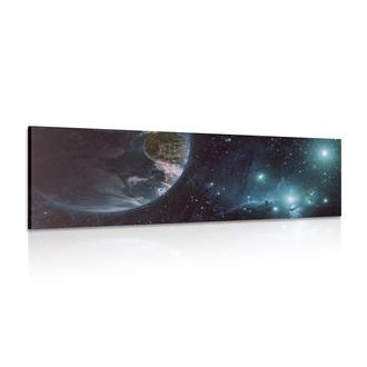 WANDBILD UNIVERSUM UND DIE ERDE - BILDER VON UNIVERSUM UND STERNEN - BILDER