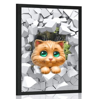 AFFICHE – CHATON MIGNON - ANIMAUX - AFFICHES