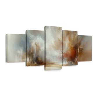 5-DÍLNÝ OBRAZ HŘEJIVÉ BARVY V ABSTRAKCI - ΠΊΝΑΚΕΣ ΖΩΓΡΑΦΙΚΉΣ ΑΦΗΡΗΜΈΝΑ ΣΧΉΜΑΤΑ - ΠΊΝΑΚΕΣ