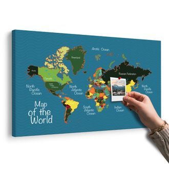 OBRAZ NA KORKU STYLOVÁ MAPA - OBRAZY NA KORKU - OBRAZY