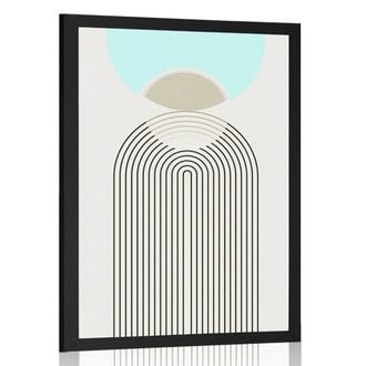 PLAKÁT DUHA BUDOUCNOSTI MID-CENTURY - MOTIVY Z NAŠÍ DÍLNY - PLAKÁTY