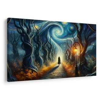 OBRAZ CESTA DO HVĚZDNÉ NOCI - OBRAZY PŘÍRODY A KRAJINY - OBRAZY