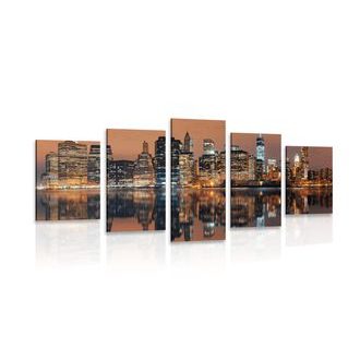 5-DÍLNÝ OBRAZ MĚSTO MANHATTAN - OBRAZY MĚSTA - OBRAZY