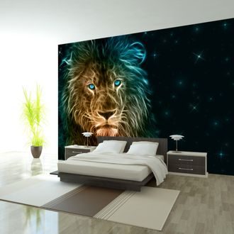 Tapeta samoprzylepna abstrakcyjny król zwierząt - Abstrakcyjny lew ...