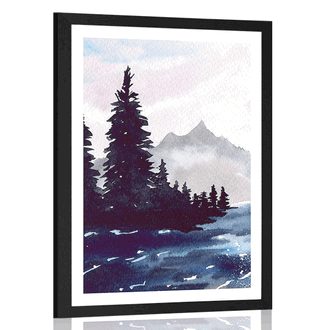 AFFICHE AVEC PASSE-PARTOUT – TERRE ARTISTIQUE - NATURE - AFFICHES