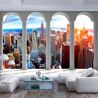 Photo wallpaper Pillars in New York City