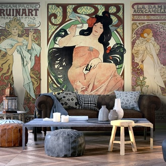 Photo wallpaper reproduction Alfons Mucha