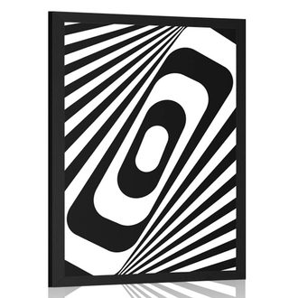 Plakat crno-bijela iluzija