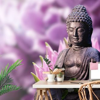 WALL MURAL PEACEFUL BUDDHA - WALLPAPERS FENG SHUI - WALLPAPERS