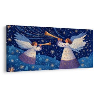 OBRAZ SVÁTEČNÍ ANDĚLSKÁ MELODIE - VÁNOČNÍ A ZIMNÍ OBRAZY - OBRAZY