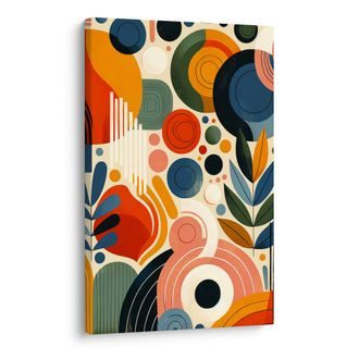 OBRAZ HRAVÁ GEOMETRICKÁ KOMPOZICE - ABSTRAKTNÍ OBRAZY - OBRAZY