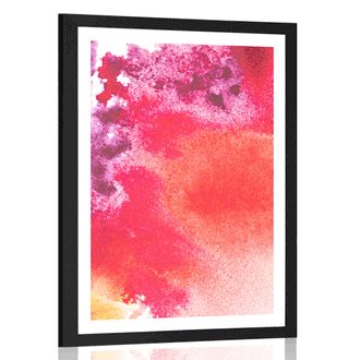 POSTER WITH MOUNT ABSTRACT PAINTING - ABSTRACT AND PATTERNED - POSTERS