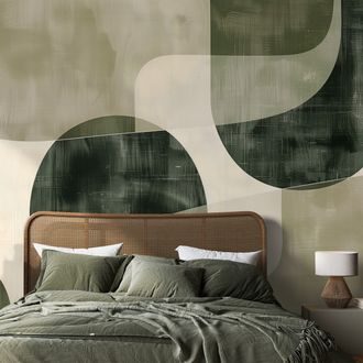 TAPET ARCURI VERZI ABSTRACTE - TAPET ABSTRACT - TAPETURI