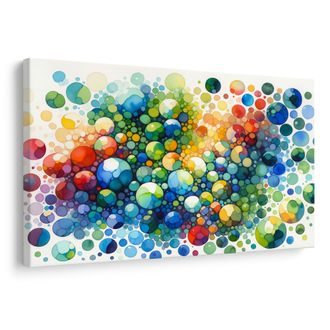 WANDBILD FARBIGE TRÄUME - WANDBILDER ABSTRAKTE FORMEN - BILDER