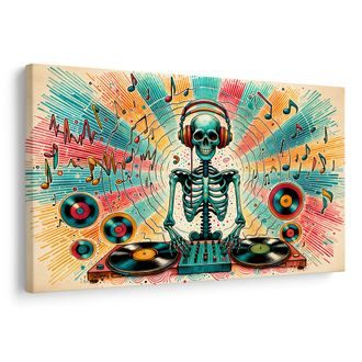 OBRAZ DISCO KOSTLIVEC S DESKAMI - OBRAZY DO STUDENTSKÉHO POKOJE - OBRAZY