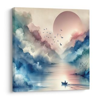 OBRAZ DOTEK NEBE A ZEMĚ - OBRAZY JEZERA - OBRAZY