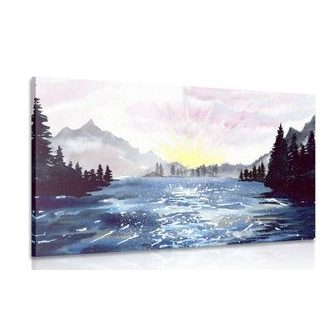 WANDBILD GEMALTE LANDSCHAFT - BILDER VON NATUR UND LANDSCHAFT - BILDER