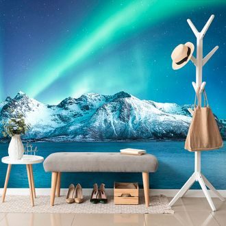 WALL MURAL ARCTIC NORTHERN LIGHTS - WALLPAPERS SPACE AND STARS - WALLPAPERS