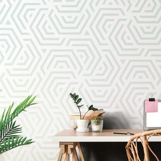 TAPETA TRENDOVÝ STÍNOVANÝ VZOR - VZOROVANÉ TAPETY - TAPETY
