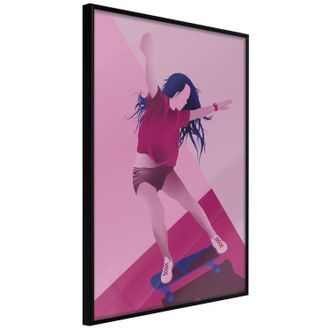 Plakat - Girl on a Skateboard