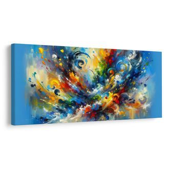 OBRAZ DYNAMICKÉ BAREVNÉ PROUDY - ABSTRAKTNÍ OBRAZY - OBRAZY