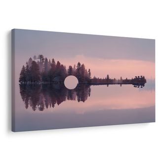 TABLOU CHITARĂ ÎN FORMĂ DE PĂDURE - TABLOURI MUZICALE - TABLOURI