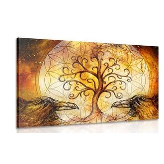 FOTO OP CANVAS MAGISCHE LEVENSBOOM - SCHILDERIJEN - MEGA UITVERKOOP TOT 70% 🔥