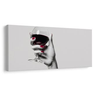 OBRAZ PŘÍPITEK ČERVENÝM VÍNEM - OBRAZY JÍDLA A NÁPOJE - OBRAZY