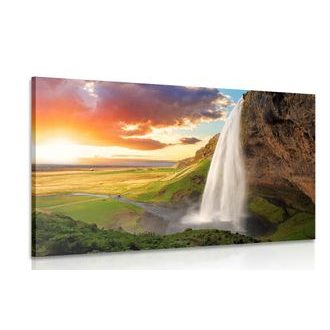 TABLEAU SUR TOILE – CASCADE MAGNIFIQUE EN ISLANDE - TABLEAUX - 🔥 VENTE TOTALE